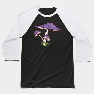 Large Cap Mushroom Baseball T-Shirt